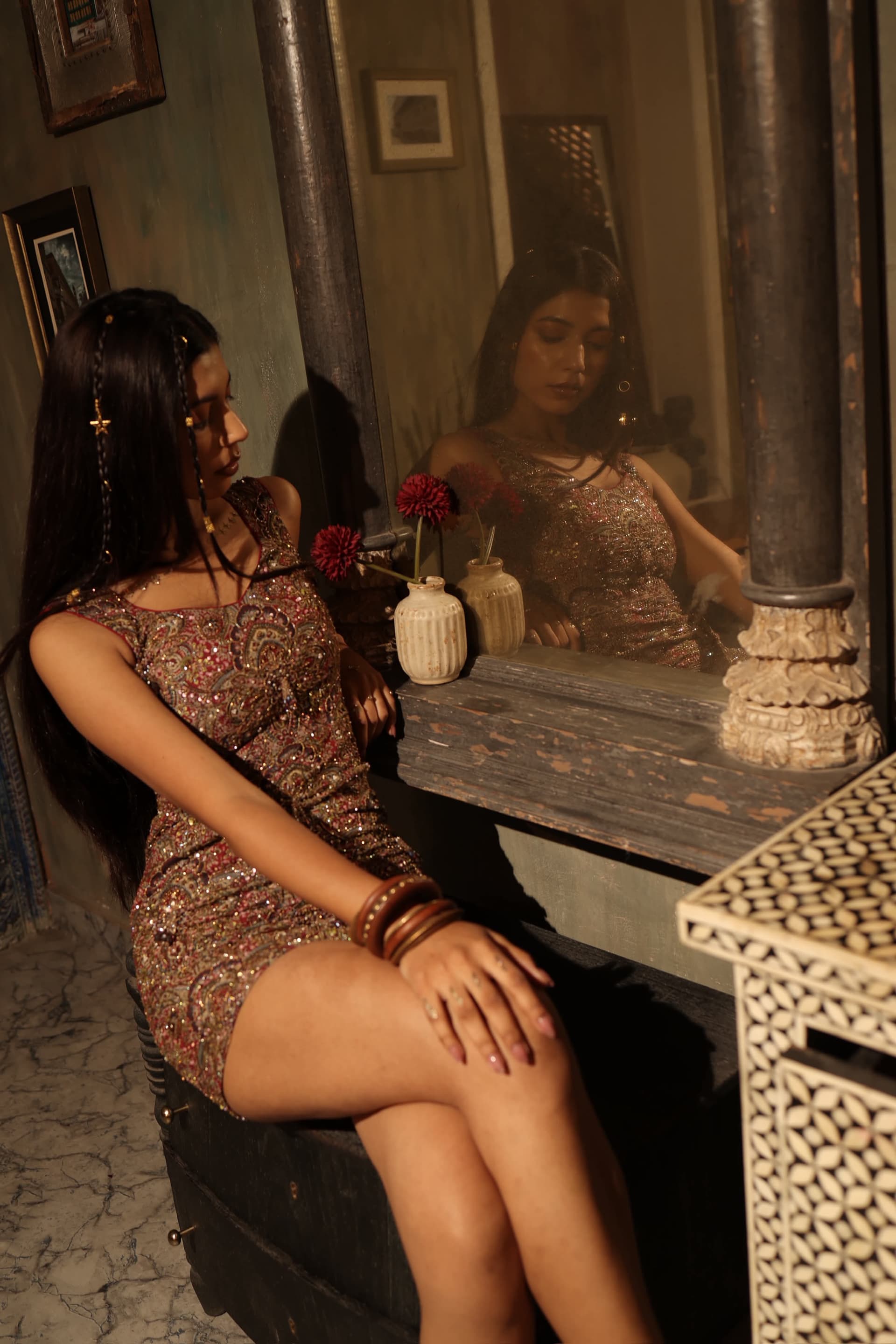 Russet dress